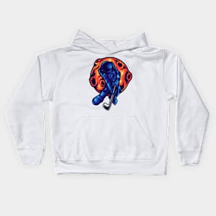 Astronaut Playin Golf Kids Hoodie